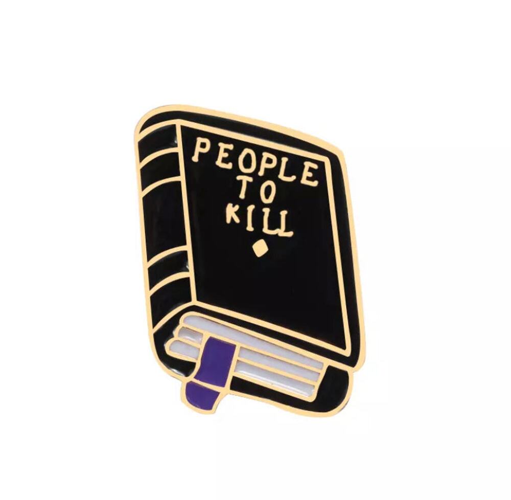 People To Kill Book Enamel Pins 122